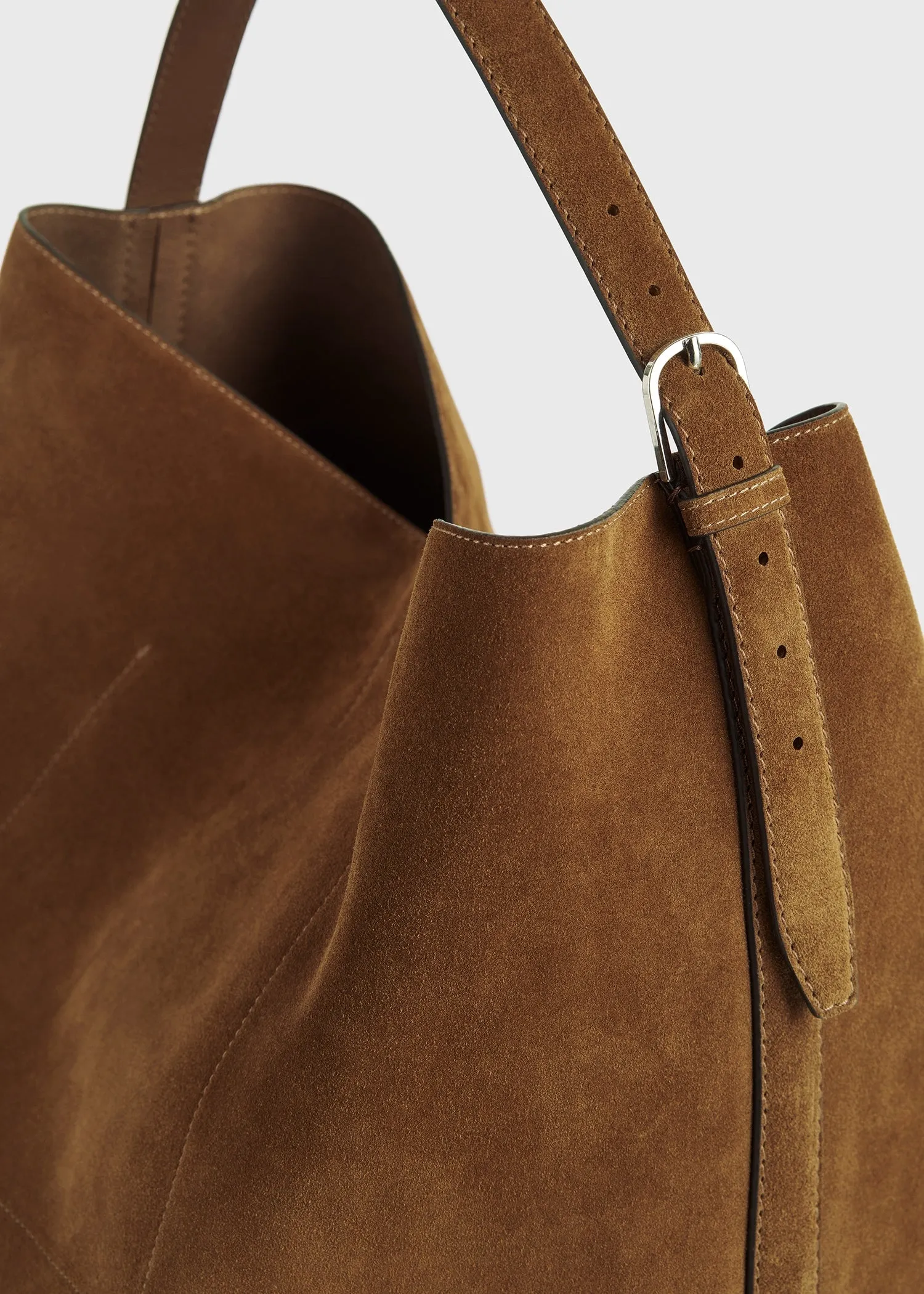 Belted tote tan