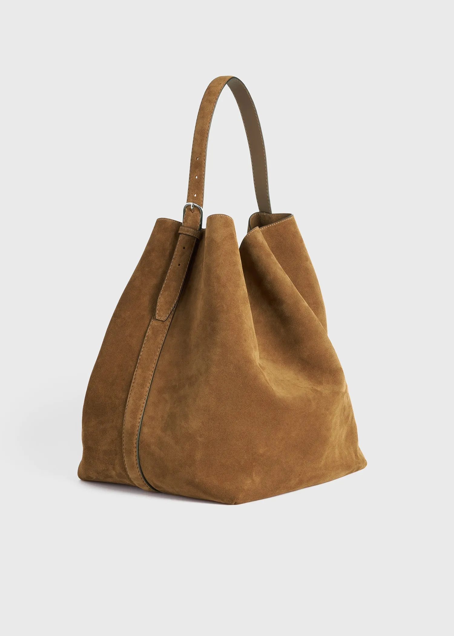 Belted tote tan