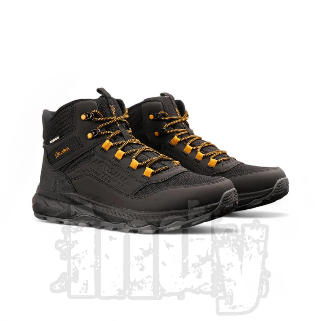 Botas Alaska Jawar Trekking Negro Mostaza