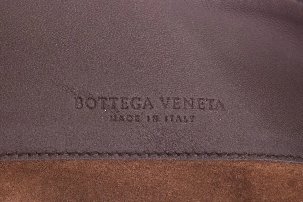 Bottega Veneta Accordion Flap Intrecciato Mushroom Handbag