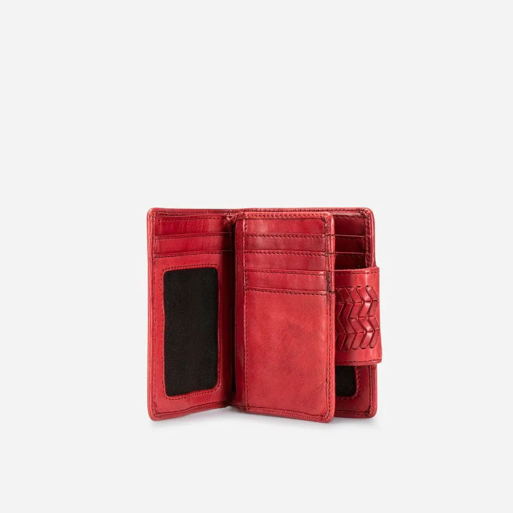 Brando Seymour Loren Medium Purse With Tab Closure | Red