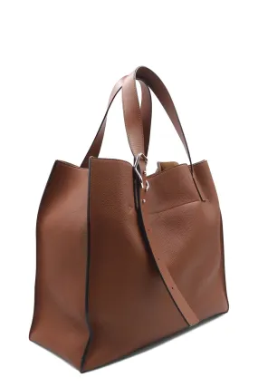 Buckle Tote Bag Cognac