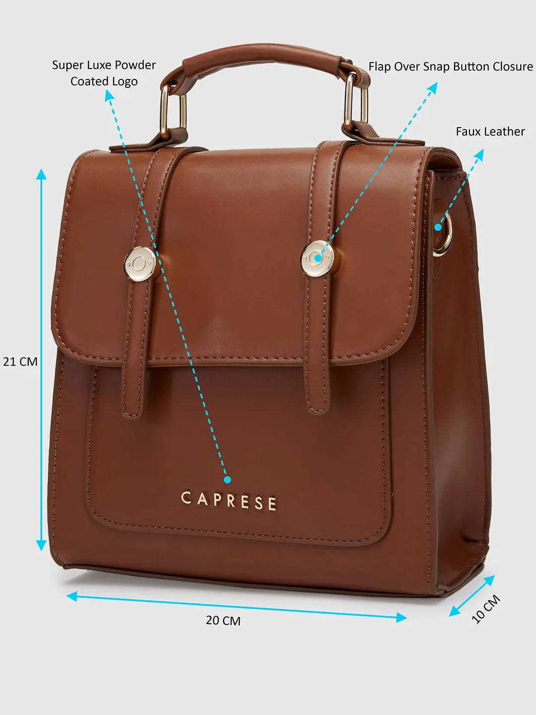 Caprese Inessa Backpack Small Tan