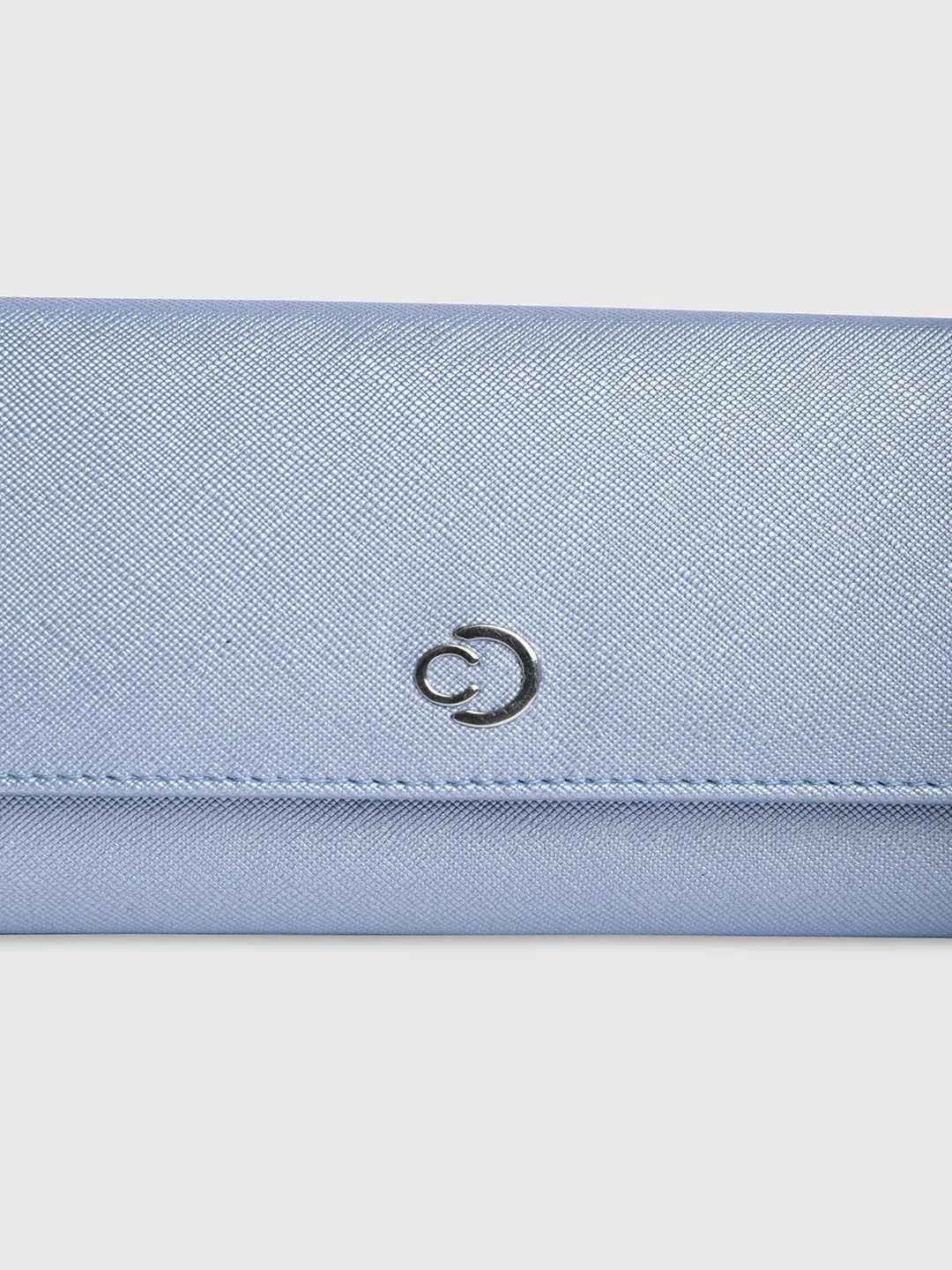 Caprese Mia Wallet Medium Flap Wallet Pearl Blue