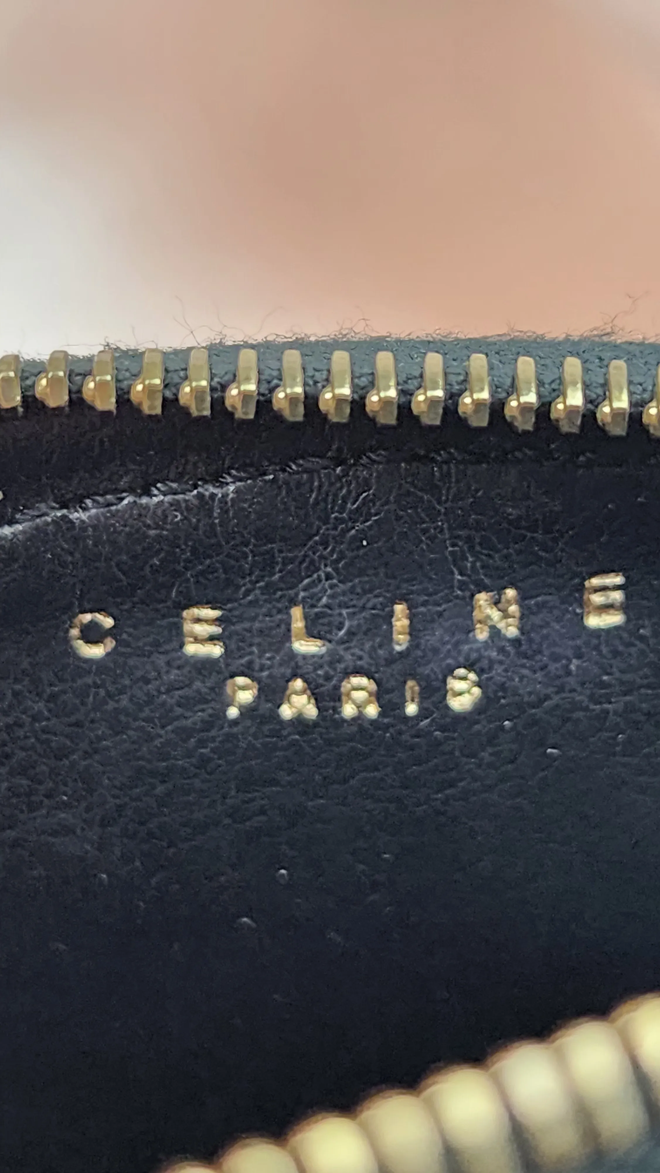 Celine Black Macadam Canvas Coin Purse - 1117]