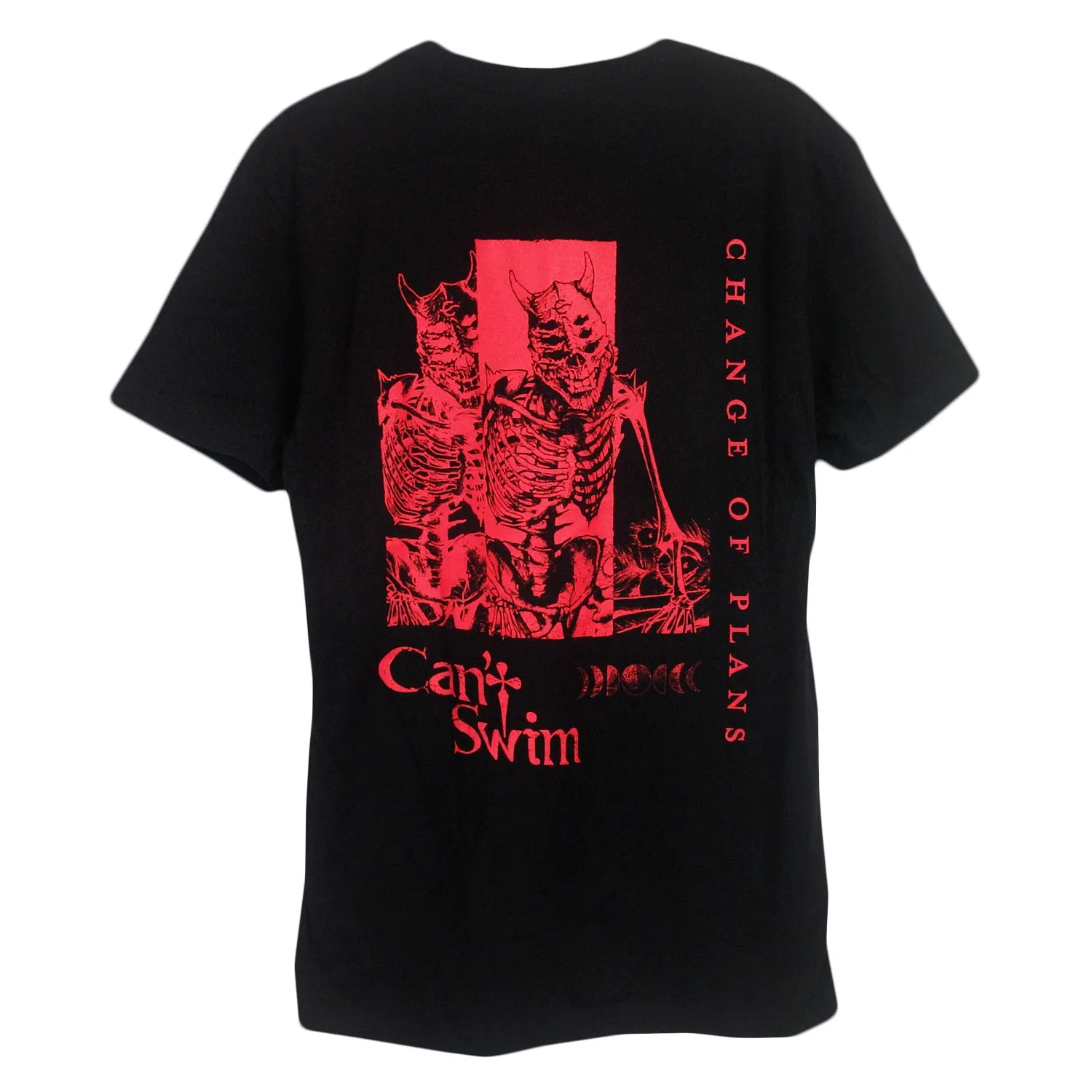 Change Of Plans (Red Print) Black - Tee