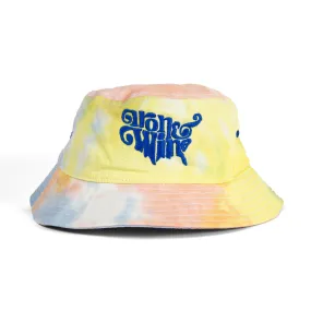 Embroidered Tie Dye Bucket Hat