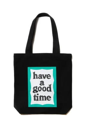 GREEN FRAME TOTE BLACK