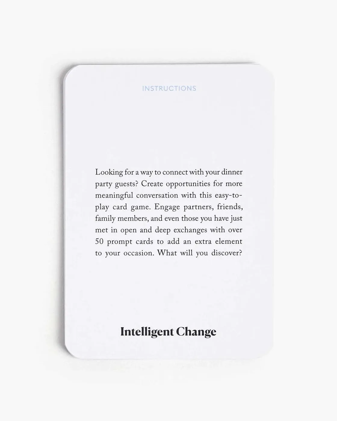 Intelligent Change - Get Closer Conversation Game | Table Talk