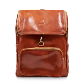 Leather Backpack - Light Tan