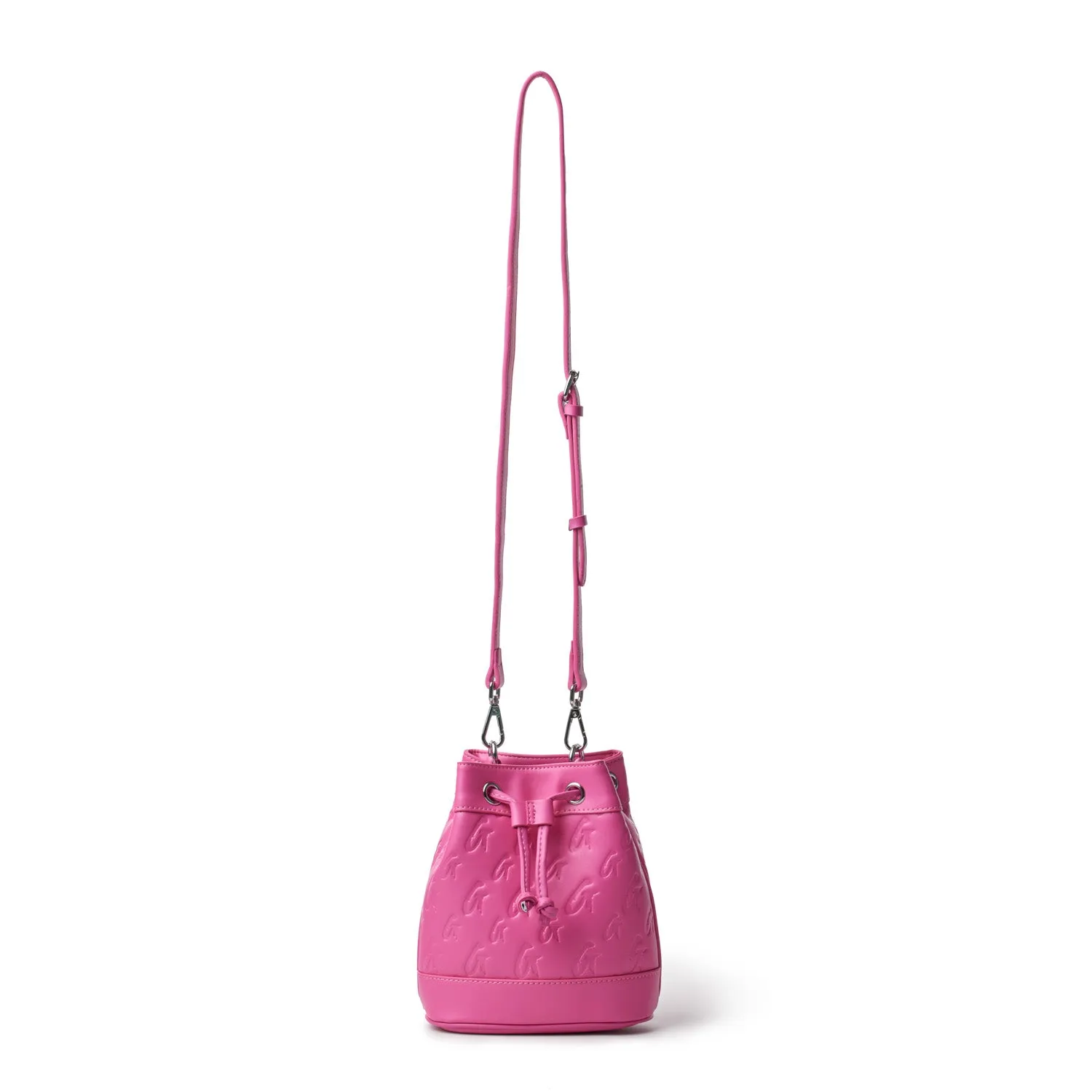 MONOGRAM MINI BUCKET BAG HOT PINK