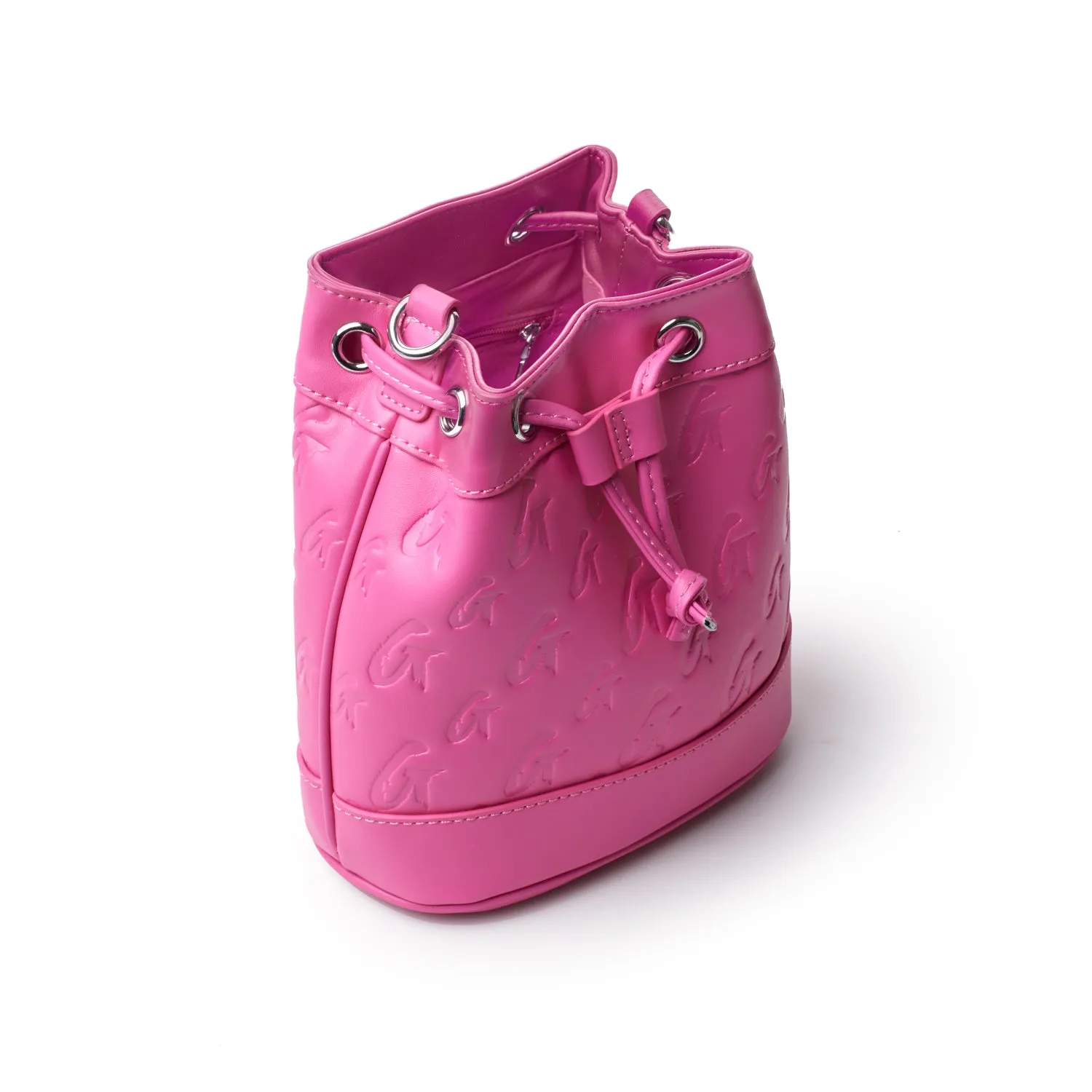 MONOGRAM MINI BUCKET BAG HOT PINK