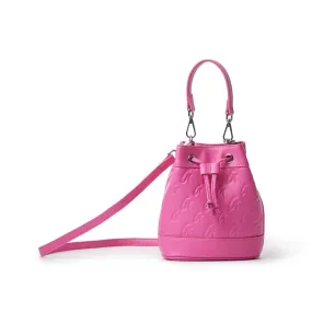 MONOGRAM MINI BUCKET BAG HOT PINK