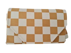 Mustard Check change mat clutch DELUXE (Pre orders- dispatches in 12 days)