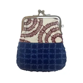 NUNO Coin Purse: "OriOri" (White/Red/Blue)