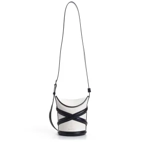 The Curve Bucket Bag - Ivory, Harness, Shoulder Strap