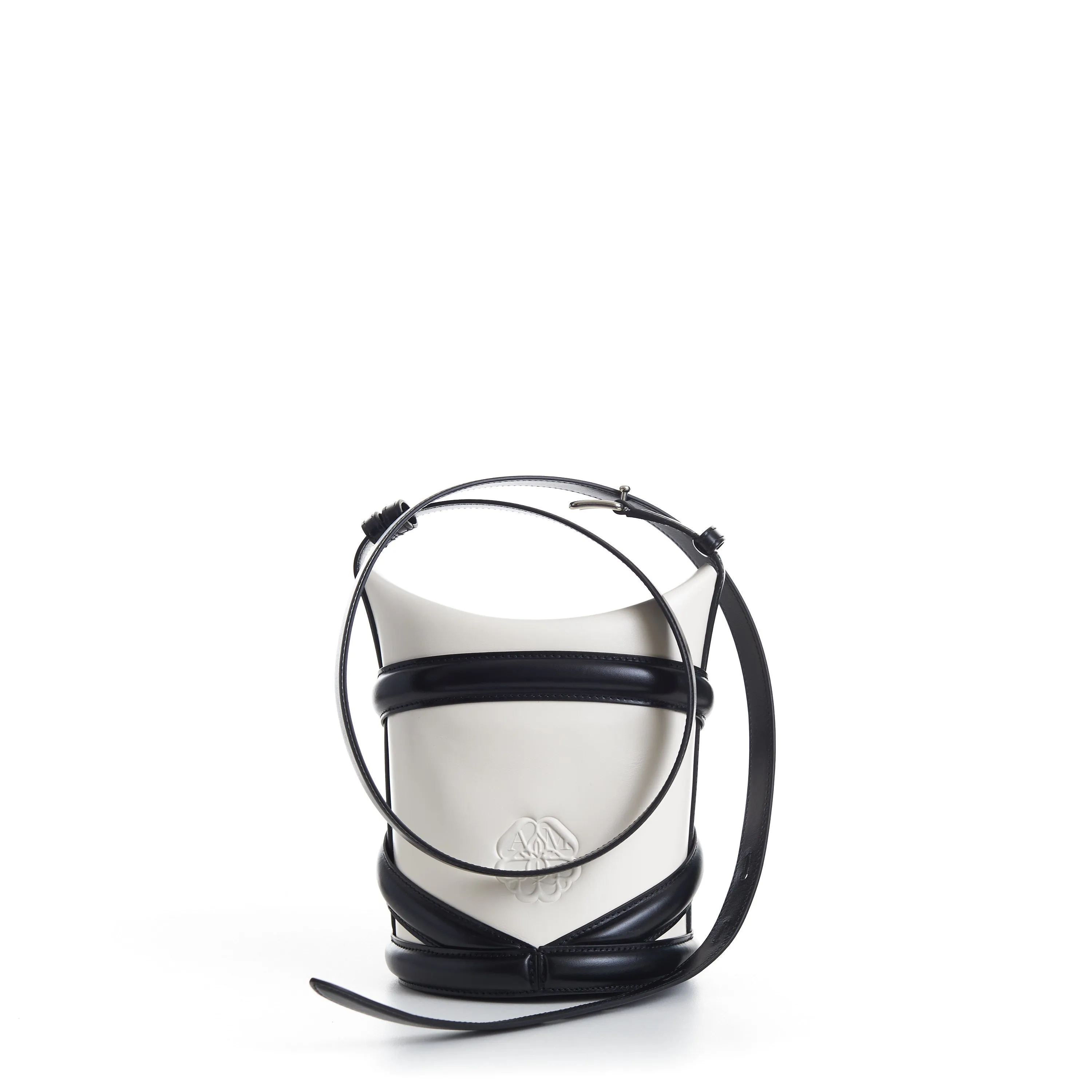 The Curve Bucket Bag - Ivory, Harness, Shoulder Strap