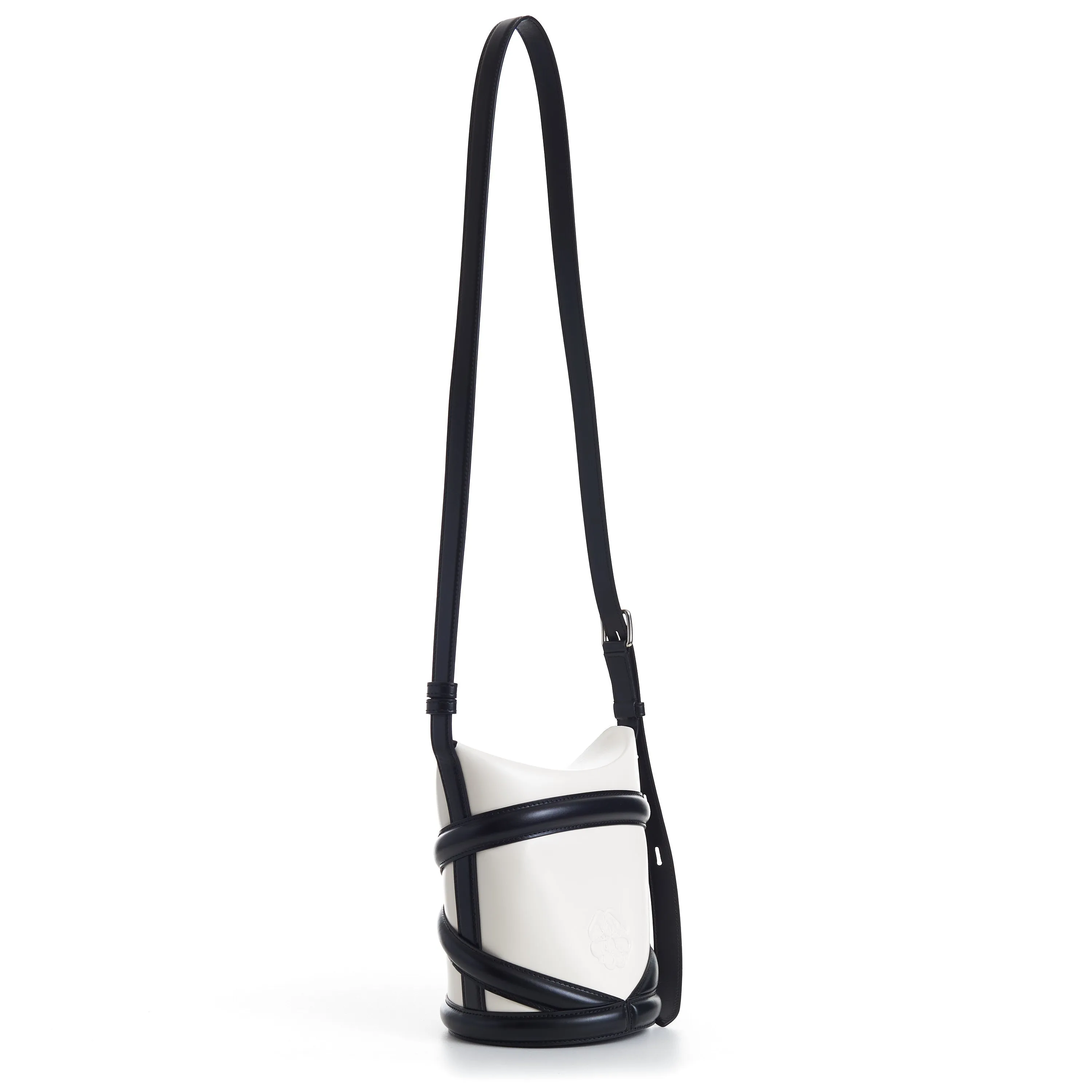 The Curve Bucket Bag - Ivory, Harness, Shoulder Strap