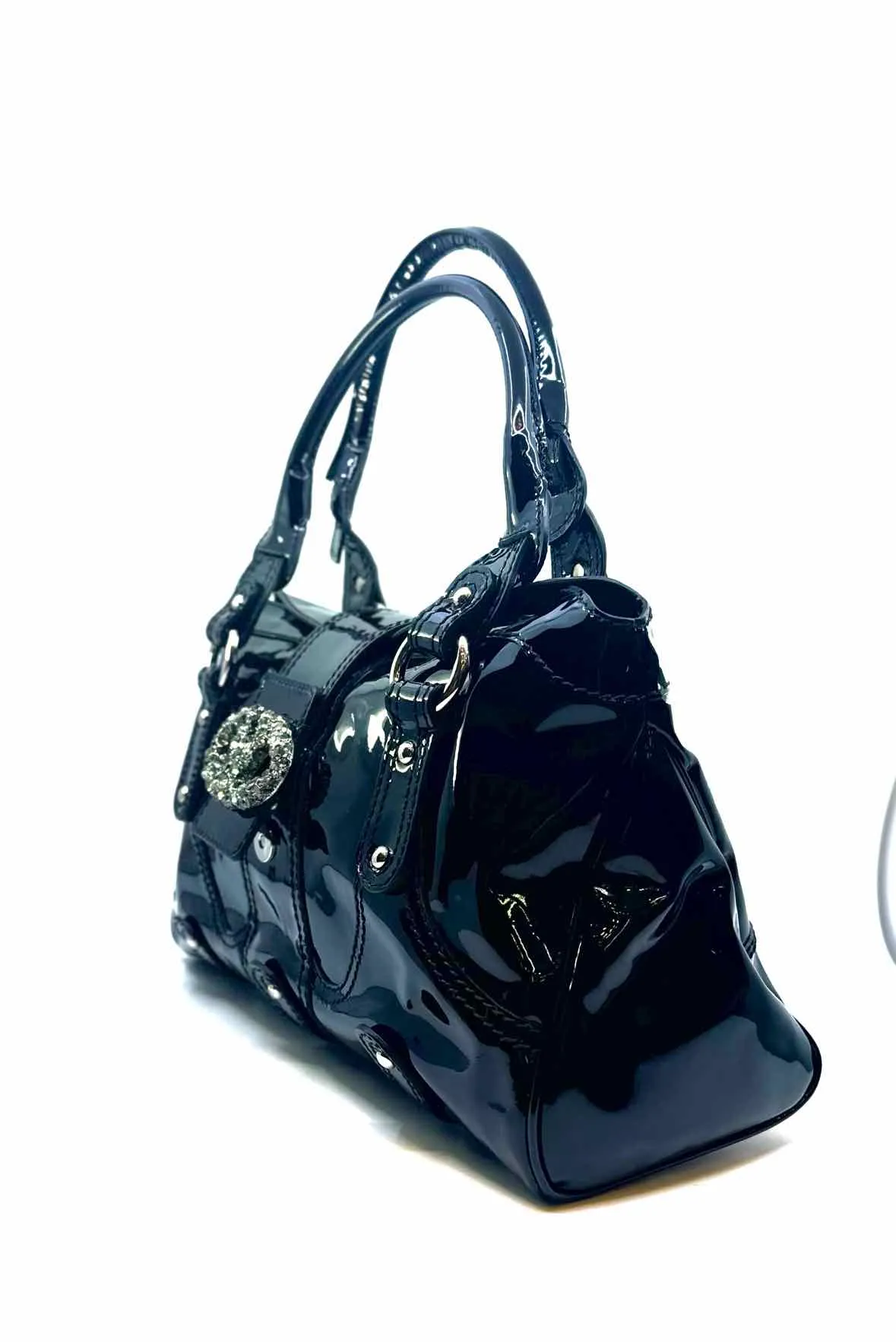 VALENTINO Black Patent Leather Handbag