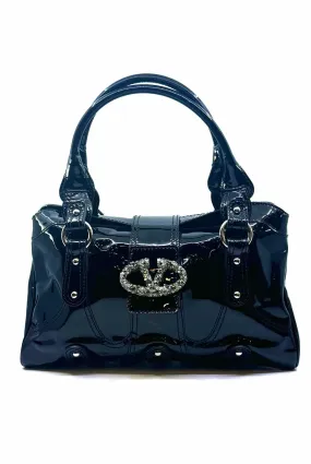 VALENTINO Black Patent Leather Handbag